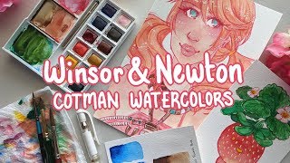 ﾐ☆ Winsor amp Newton Cotman Watercolors [upl. by Willetta875]