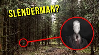 DRONE CATCHES SLENDER MAN AT HAUNTED FOREST IN MY CITY WE FOUND HIM [upl. by Publea]