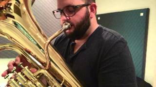 Uptown Funk Euphonium Loop  Tubavisionary [upl. by Ainatit]