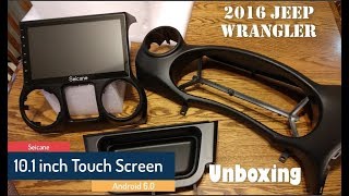 Seicane 101 inch Android Head Unit for a Jeep Wrangler unboxing [upl. by Nirtak]