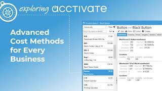 Advanced Costing Methods in Acctivate Inventory Software [upl. by Barcellona]