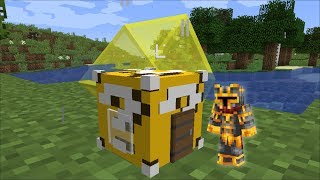 Minecraft LUCKY BLOCK HOUSE MOD  SPAWN LUCKY BLOCK HOUSES AND SURVIVE  Minecraft [upl. by Porche705]