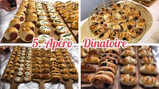 Apéro Dînatoire ÉCONOMIQUE 5 assortiments 1 pâte￼ apéritifs [upl. by Vallery]