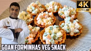 Goan Party Snack  Goan Forminhas  Vegetarian Snack gregkitchen8379 [upl. by Anawit]