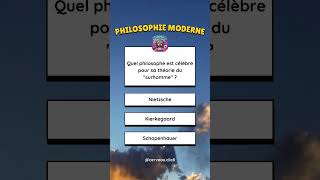 Quiz  5 questions de philosophie moderne Quiz shorts [upl. by Dixie]