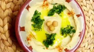 Hummus Tahini kichererbsen Rezept Vegan Low Carb Vegetarisch Arabische Küche Humus Dip Deutsch [upl. by Zetnod]