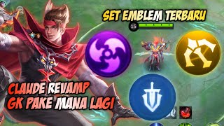 GILA CLAUDE GK PAKE MANA LAGI FIX MAKIN RUSAK PAKE SET EMBLEM INI  TOP GLOBAL CLAUDE  MLBB [upl. by Elisa961]