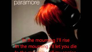 In The Mourning  Paramore karaokeinstrumental [upl. by Alrahs]