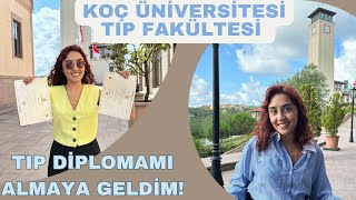 KOÇ TIP DİPLOMAMI ALMAYA KAMPÜSE GELDİM  VLOG [upl. by Labanna906]