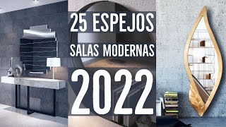 🔝 25 ESPEJOS DECORATIVOS para SALAS MODERNAS y recibidores  DECORACION de pared INTERIORES 2023 [upl. by Hewet]