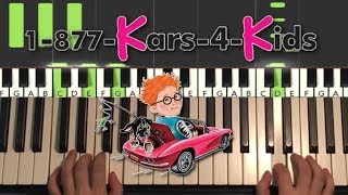 1877 Kars For Kids  Theme Song Piano Tutorial Lesson [upl. by Ahsena]