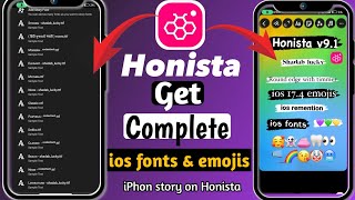 How to get ios fonts in Honista v91  ios 174 Emojis On Honista  iPhones fonts for Honista v91 [upl. by Aloel506]