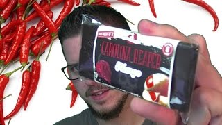 Schärfste Schokolade der Welt CAROLINA REAPER MANGO SCHOKOLADE Pfefferhausde  SnackCheck 74 [upl. by Sillad328]