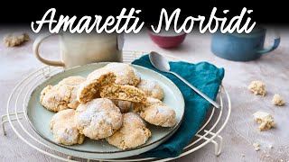 AMARETTI MORBIDI ALLA MANDORLA Ricetta Facile  BuonIdea [upl. by Alejoa652]