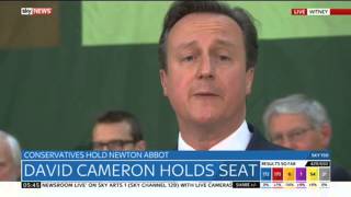 David Cameron Holds Seat In Witney [upl. by Ennaul]