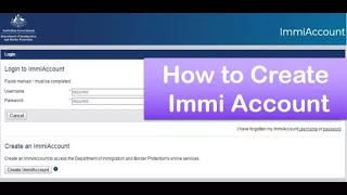 How To Create Immi Account  Australia Tourist Visa  Australia Immigration  Australia Work Permit [upl. by Tye321]