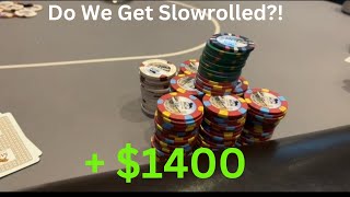 SLOW ROLLED by an OMC  Upswing Continues  25 Poker Vlog [upl. by Dadivitan]