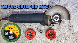 ANGLE GRINDER HACK BELT SANDER powertools beltsander [upl. by Ahsienyt]