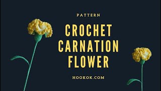 Crochet Carnation Flower [upl. by Gnas]