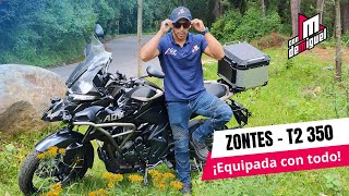 Conoce la Zontes T2 350  Una Touring económica buena bonita y barata  equipada con todo [upl. by Agler]