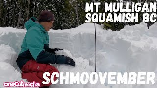 Schmoovember on Mt Mulligan in Squamish Day 3 onecutmedia lets go skiing [upl. by Yraht669]