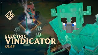 The Electric Vindicator Olaf 🪓 Minecraft Edition🪓​​​ RuneForge—LoL Custom Skins [upl. by Hake]