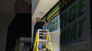 How to install Contra Vision® Perforated Window Film windowgraphics windowinstallation [upl. by Heather]