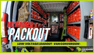 Milwaukee PACKOUT Van Build amp Loadout for Low Voltage Cabling [upl. by Hedberg436]