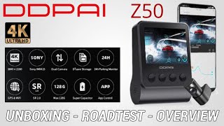 Aussiecams  DDPAI Z50 unboxing roadtest and overview dashcam review [upl. by Anwahsak753]