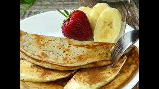 Pancakes alla banana e avena  una colazione sana veloce e molto deliziosa [upl. by Ahael]