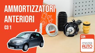 Sostituzione ammortizzatori anteriori Citroën C3 1 ➿ [upl. by Soo]