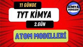 Atom Modelleri Animasyonlu  11 Günde TYT Kimya  2Gün [upl. by Dowdell]