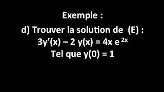 résolution dune éq différentielle du 1er ordre avec une condition initiale [upl. by Ahl]