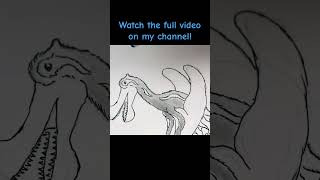 Drawing Tropeognathus art drawing artist artwork dinosaur jurassicworld  shorts [upl. by Tloh]