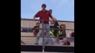 Alabama fan gets tackled by Ole Miss Security guard [upl. by Audwen]