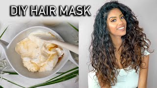 4 Ingredient Moisturizing amp Repairing Hair Mask for DryDamaged Hair  AribaPervaiz  Natural DIY [upl. by Teodoro83]