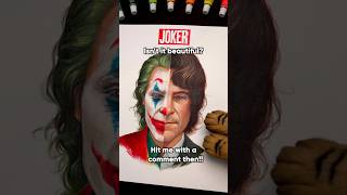 Joker Drawing with Acrylics Two Parts in One  DC Comics Universe [upl. by Aliab]