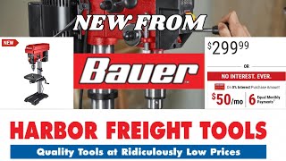 New 12in VariableSpeed Drill Press wLaser Alignment From Bauer [upl. by Dorolisa]