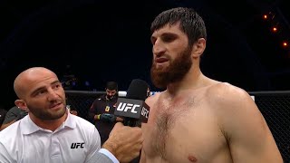 UFC 254 Magomed Ankalaev Octagon Interview [upl. by Ennagrom]