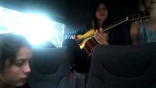 Warpaint rehearse Undertow on the way to Reading festival 2010 [upl. by Robinson]