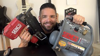 WILL SMALL SENCO PC101ON COMPRESSOR RUN A FRAMING GUN CLAY CAM EP 46 [upl. by Zuliram]