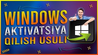 WINDOWSNI AKTIVATSIYA QILISH  WINDOWS 10 ACTIVATOR 2021 [upl. by Yelkcub]