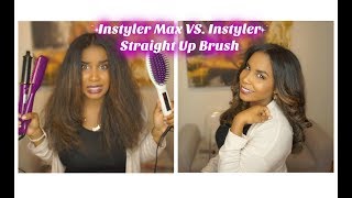 Instyler Max VS Instyler Straight Up Brush Review amp Demo [upl. by Adamina]