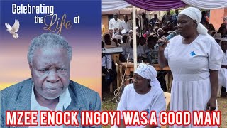 Emotional tribute speech by the late Enock Ingoyi Mambili s wife Dephina [upl. by Aisatana]