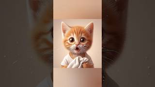 the kitten 😿has a cold cat kitten catlover viral shortfeed [upl. by Xilef235]