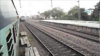 Rajdhani Blast Very High Speed Rajdhani Express Overtakes on Indian Railways [upl. by Singer]