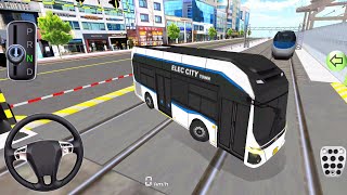 New Lafda unlock 🔓 Brand New EV Electric bus 🚌 Vs Train 🚆🚂 in 3d DrivingClass android gameplayindia [upl. by Frankel]