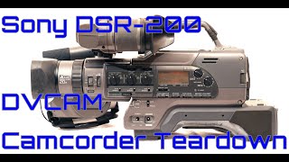 EW0029  Sony DSR 200 DVCAM Camcorder Teardown [upl. by Naillimixam]