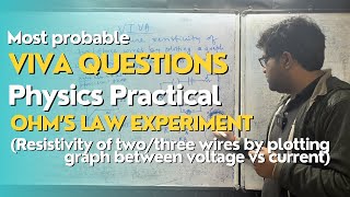 Most important viva questions on Resistivity experiment  class 12 Physics practical 2024 [upl. by Vallie]