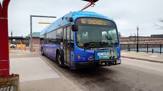 Ride On CTA 2021 Proterra ZX5 40 617 On Rt 66 Chicago to Austin [upl. by Ailsun988]